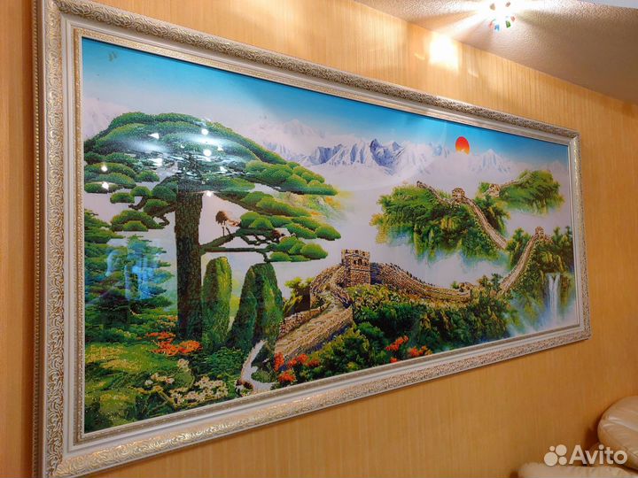 Большая картина 2,4м на 1,1м. Алмазная мозаика