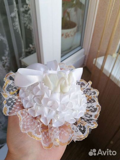 Подставка подушка для обручальных свадебных колец