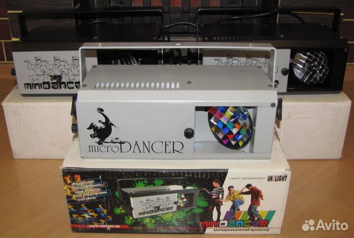 Светомузыка Micro-Minidancer 3шт Pro Цвет Gobo Mic