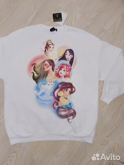 S-M Свитшот новый «Принцессы» Disney Bershka