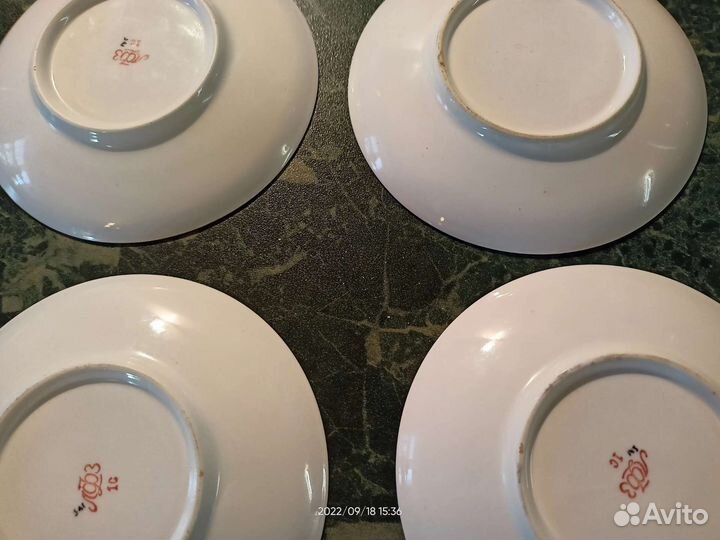 Кофейные пары и блюдца лфз, Дулево СССР