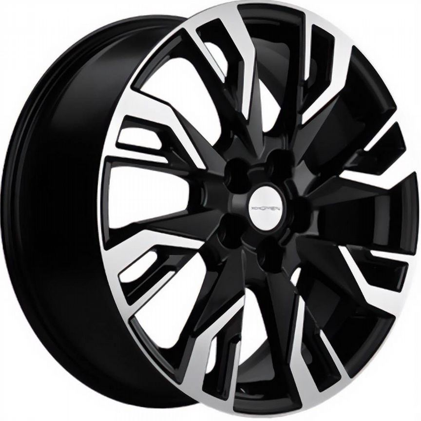 Диски Khomen KHW1809 7x18 5x110 ET50 D63.3 Black-FP