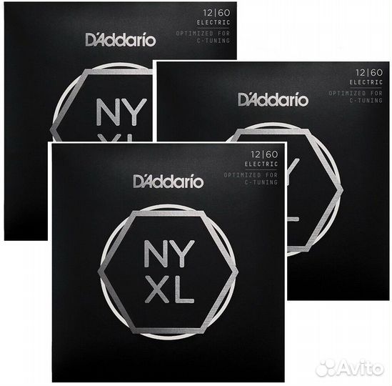 Струны для электро гитары 12-60 D'addario nyxl1260