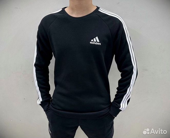 Свитшот adidas (на флисе)