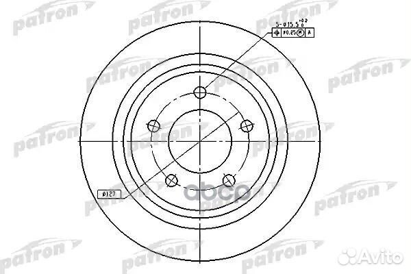 Диск тормозной задн chrysler: Pacifica 04-08 PB