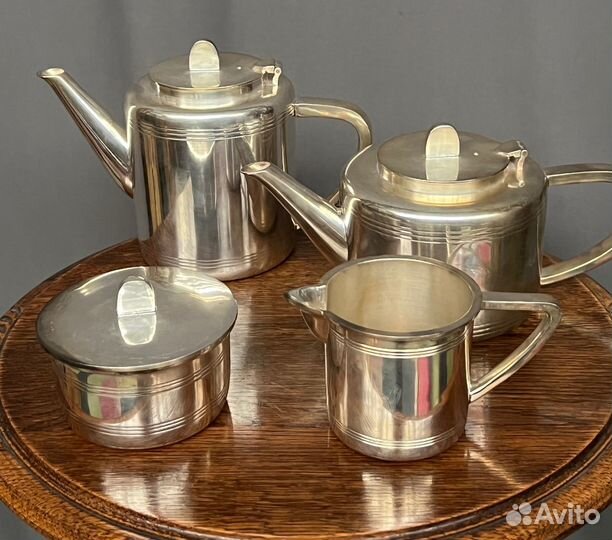 Сервизы антикварные. 3 шт. серебро, фарфор