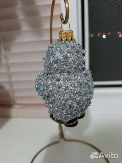 Елочная игрушка стекло