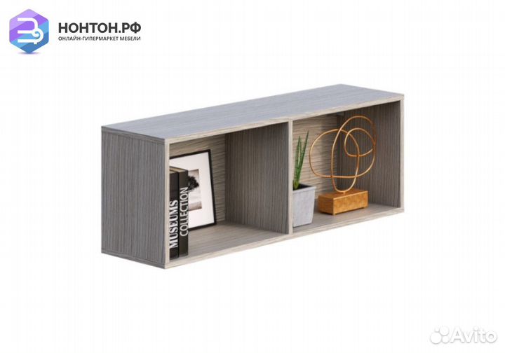 Полка навесная Мийа-3А ясень шимо светлый