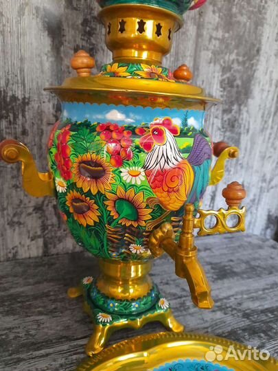 Самовар электрический расписной