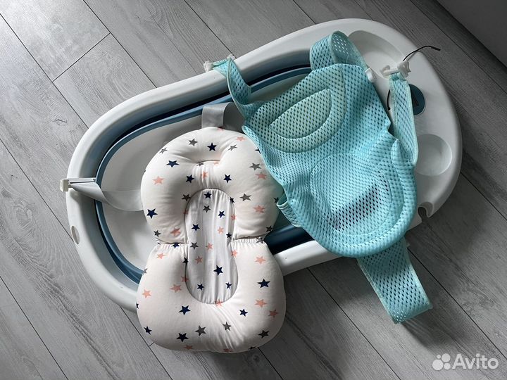 Ванночка для купания складная с термометром