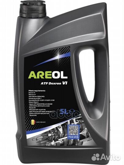 Areol ATF D VI (5L) масло трансм.для АКПП крас