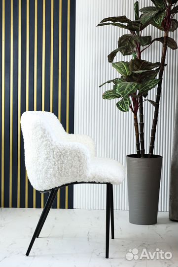 Стул Oskar, эко-мех, металлические ножки