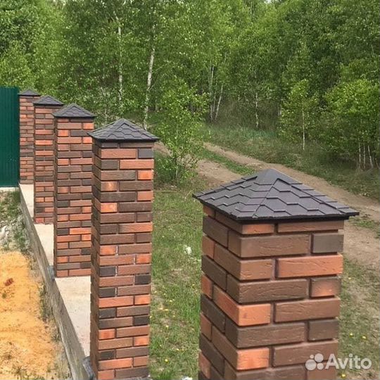 Колпак на столб забор