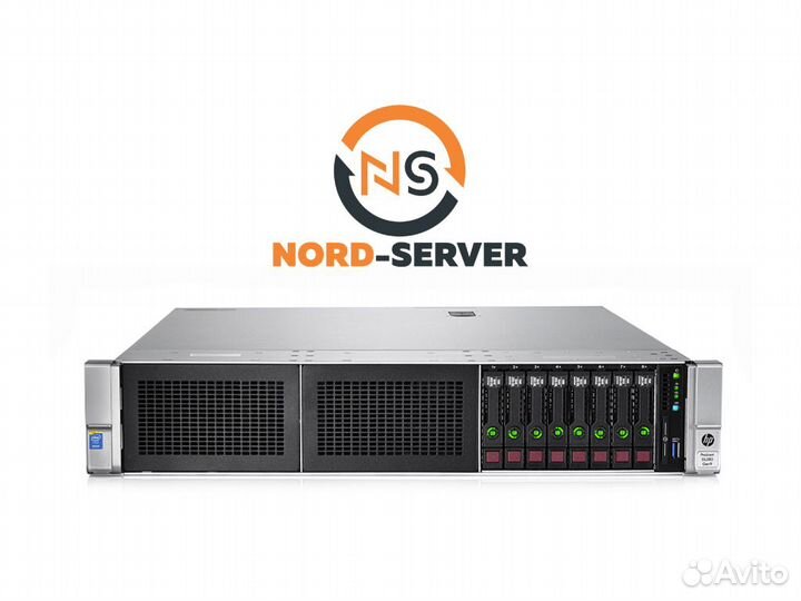 Сервер HP DL380 Gen9 8SFF 2x E5-2667 v4 256GB