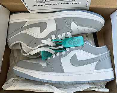 Nike air Jordan 1 low wolf grey оригинал