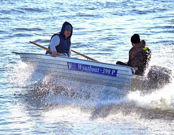 Новая моторная лодка Wyatboat 390Р алюминиевая