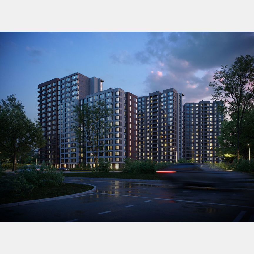 2-к. квартира, 66 м², 2/13 эт.