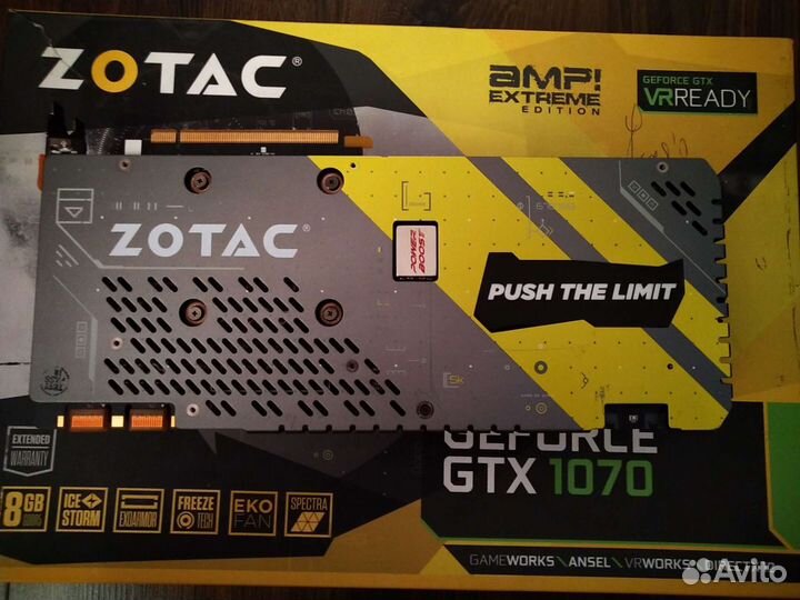 Видеокарта Zotac GeForce GTX 1070 AMP Extreme 8GB