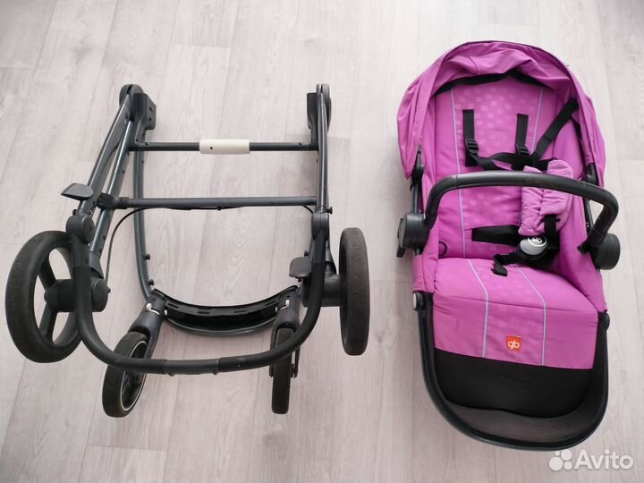 Коляска прогулочная GB beli art pink