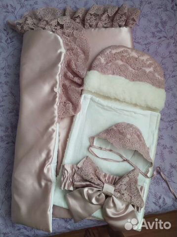 Конверт на выписку для девочки осень зима