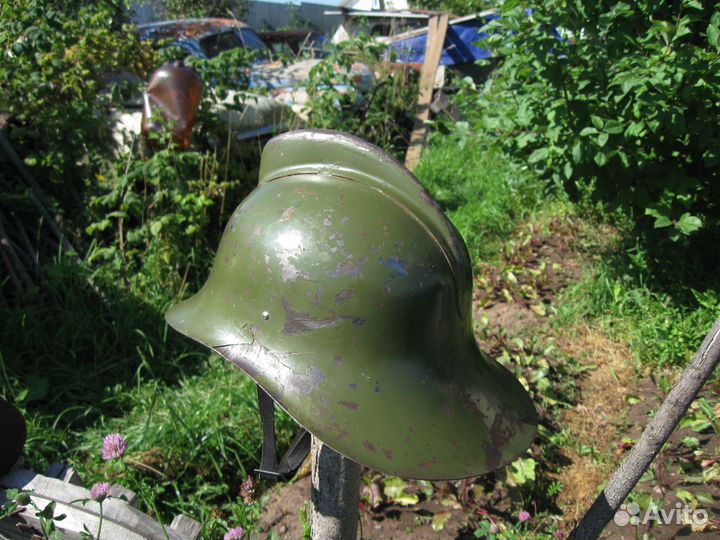Каска советская пожарная, шлем. Военная