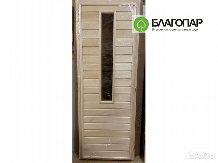 Дверь из липы в баню «Тула» 1900 х 700 мм