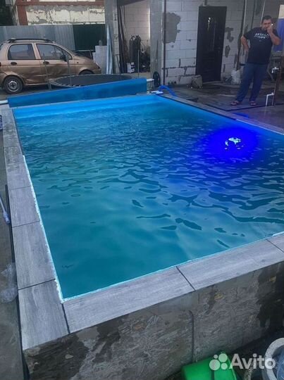 Бассейн из полипропилена 4м*3м*1,5м