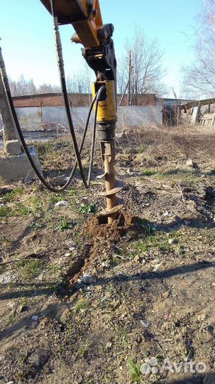 Услуги ямобура jcb