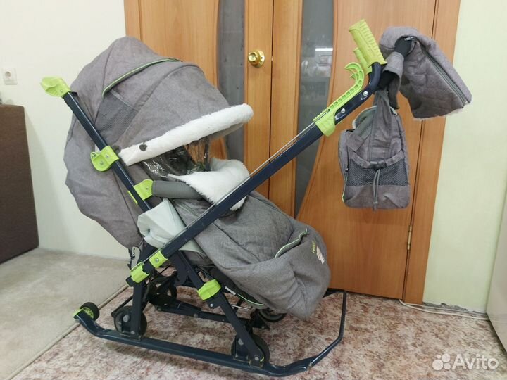 Детские санки коляска ника 7 3/4