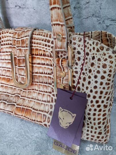 Сумка gaude натуральная кожа новая