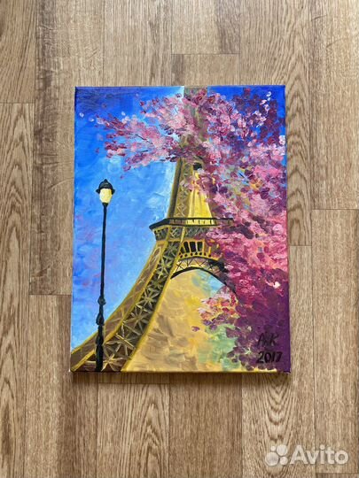 Картина маслом Эйфелева башня 30*40
