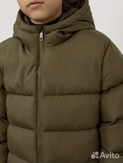 Куртка демисезонная стеганая с капюшоном 128