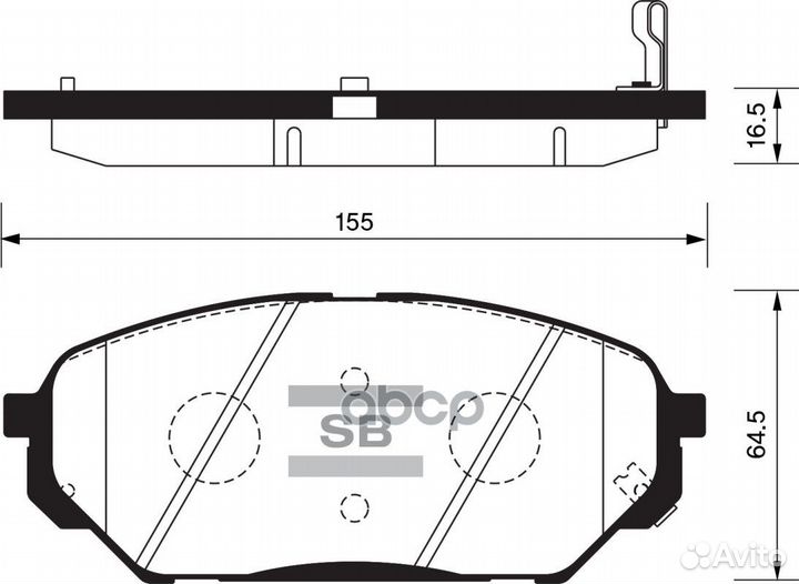 Колодки торм.пер. hyundai ix55; veracruz (EN)(07)
