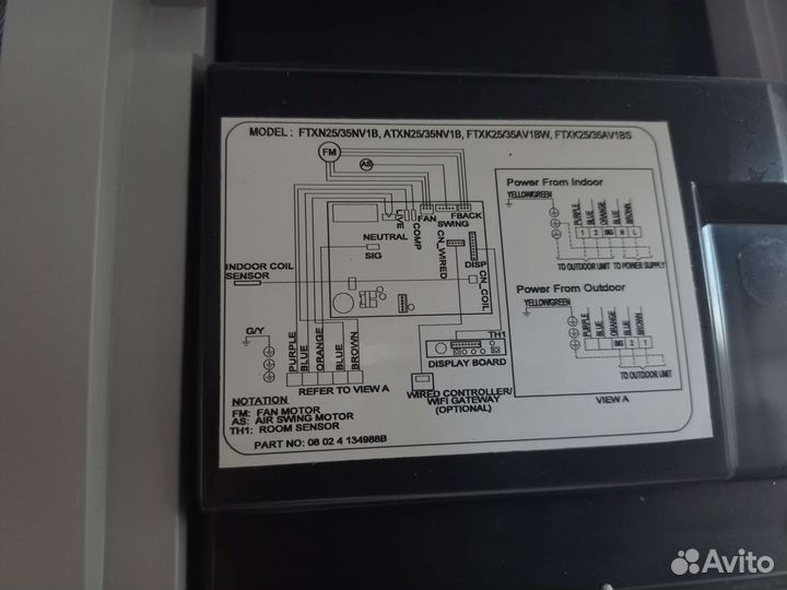 Внутренний блок кондиционера Daikin ftxk25av серый