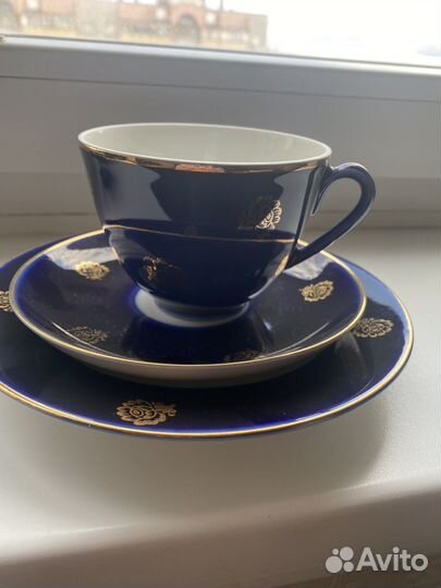 Чайный сервиз лфз кобальтовый