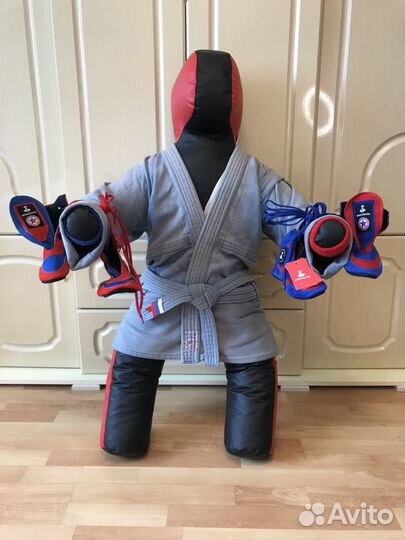 Боцовки «bravegard» для самбо красно-синие