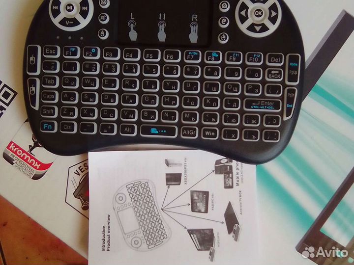 Клавиатура беспроводная с мышкой новая