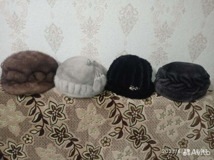 Шапка норковая женская