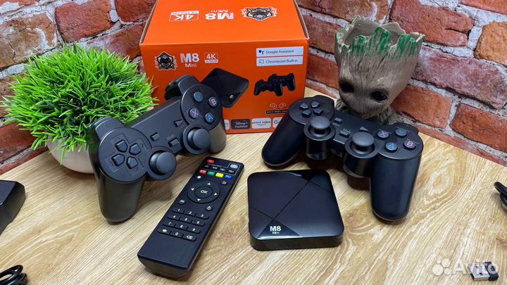 Android TV приставка M8 Mini 4K / Game 1000+