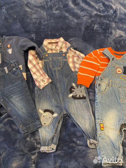 Пакет фирменных вещей на мальчика 74-80