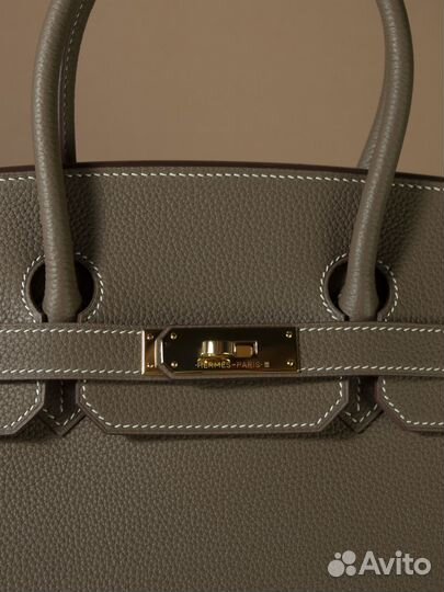 Сумка женская Hermes Birkin Etoupe 30. Ручная раб