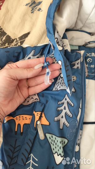 Комбинезон crockid зимний 74-80