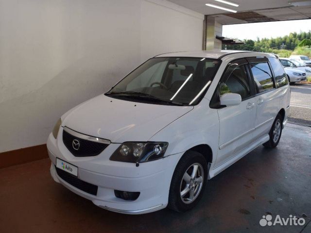 Мазда мпв 2002 3.0. Mazda mpv 2002 white.