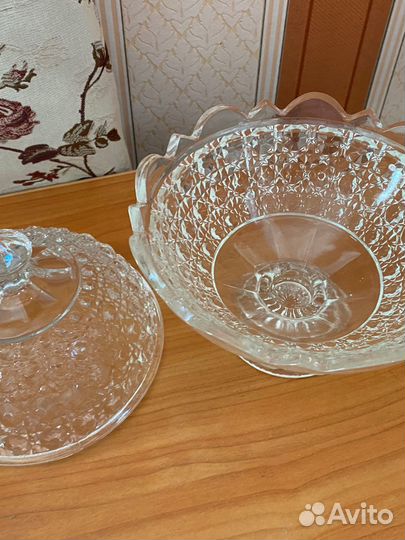 Вазочка с крышкой СССР