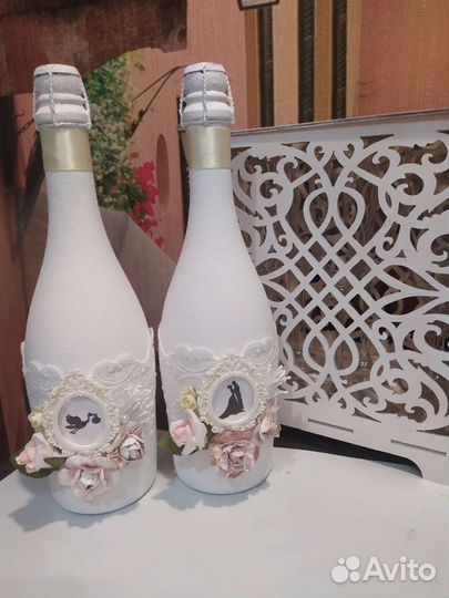 Свадебный набор, шампанское,свечи