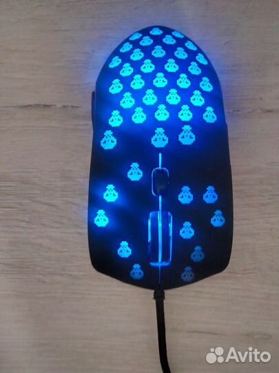 Мышь компьютерная, проводная, RGB