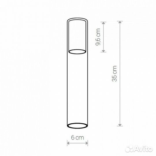 Плафон Nowodvorski Cameleon Cylinder L TR/BS 8540