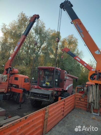 Аренда и услуги манипулятора-вездехода, стрела 7 т, 20 м, борт 12 т, 6.2 м