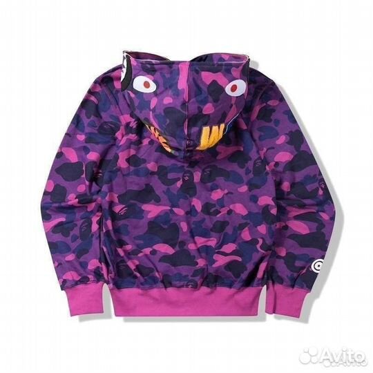Худи Bape фиолетовое