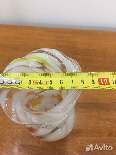 Ваза для цветов цветное стекло СССР